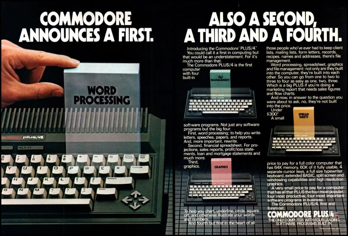 Plus/4 advertisement