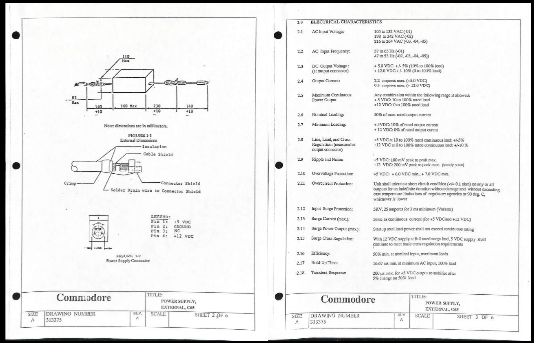 Commodore 65 prototype documentation