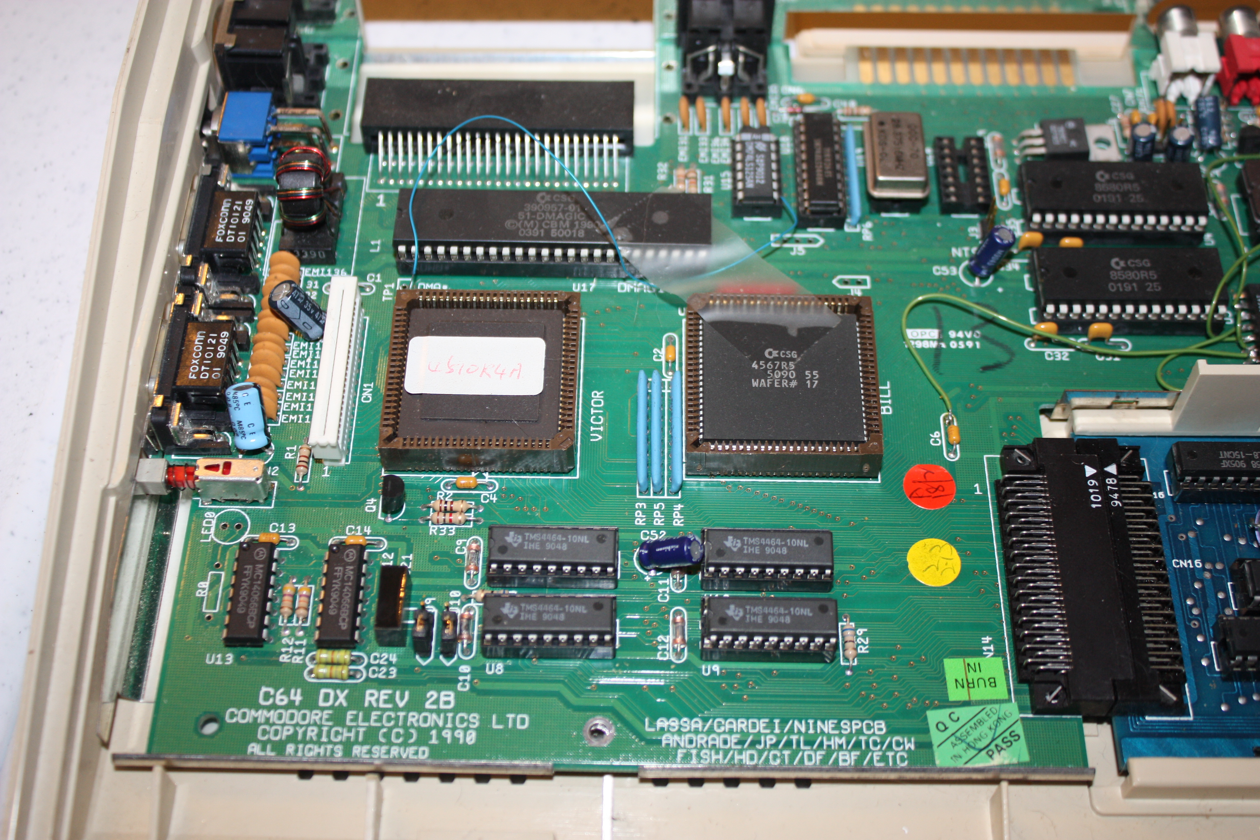 Commodore 65 motherboard detail